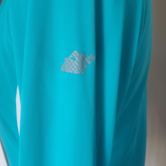 Eastern Mountain Sports‎ Tech Wick medium half zip women's teal top - Picture 8 of 12